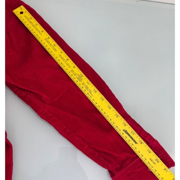 Vintage Faded Glory Corduroy Jacket Women's Medium M Red Y2K 90's Full Zip - Picture 8 of 8